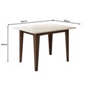 Ver imagem 3 de Mesa para Sala de Jantar 120cm Retangular Tampo Chanfrado Kate Poliman