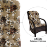 4 Almofada 120x60 para Cadeiras Poltrona Área e Jardim - 4