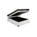 Ver imagem 3 de Cama Box Baú Casal Colchão Aylla Espuma D33 Acolchões + Box Sintético 61x138x188 Cor:Branco