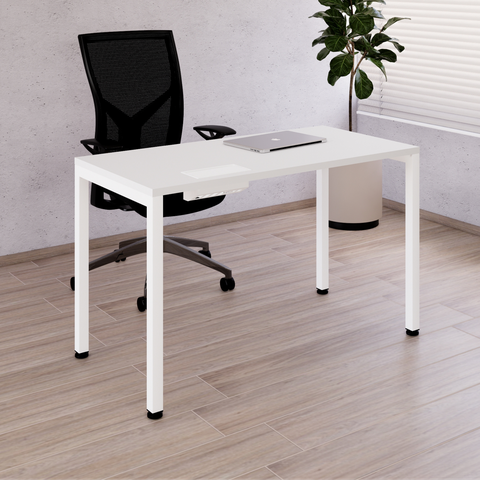 Escrivaninha Smart com Pé Trave 120x60cm Yescasa Branco