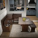 Ver imagem 4 de Conjunto de Bancos com Mesa em Madeira Maciça Walnut