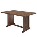 Ver imagem 5 de Conjunto de Bancos com Mesa em Madeira Maciça Walnut
