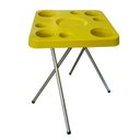 Ver imagem 1 de Mesa Petisqueira Desmontável/dobrável Amarela Elegante Plus