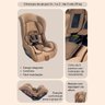 Bebê Conforto Galzerano Maximus Toffee Cadeira de Carro - 3