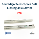 Ver imagem 2 de Corrediça Telescópica 45x400mm Soft Closing (Amortecedor) Reforçada (Par) - Jomarca
