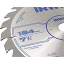 Ver imagem 2 de Lâmina de Serra Circular 1863653 para Cortes Rápidos em Madeira 184mm x 20mm 24 Dentes Irwin