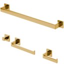 Ver imagem 2 de Kit Acessórios Banheiro Lavabo Luxo Dourado Gold