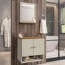 Conjunto de Banheiro com Gabinete 2 Portas e 1 Espelheira Deli - 1
