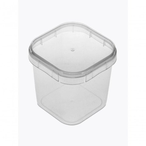 Bolo no Pote Quadrado 220ml C-100 Unidades Plast.