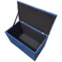Ver imagem 6 de Puff Baú Banqueta Retangular Organizar e Decorar Suede 60cm Azul Marinho