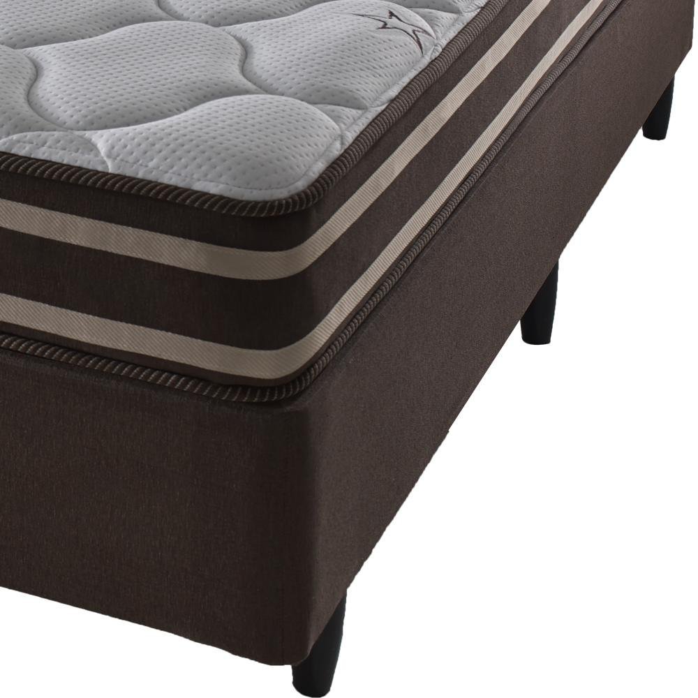 Conjunto Cama Box King Size Espuma D28/D70 Dupla Face Oakland 193x203x61 - 5