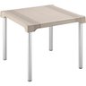 Mesa Plástica Desmontável 04 Lugares Shia Rimax - Bege - 1