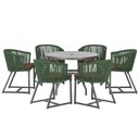Ver imagem 1 de Mesa e 6 Cadeiras e Noronha Preto E9 Trama Original Verde