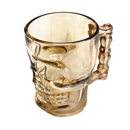 Jogo 6 Canecas Vidro de Chopp Caveira Cerveja 500ml - 8