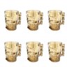 Jogo 6 Canecas Vidro de Chopp Caveira Cerveja 500ml - 3