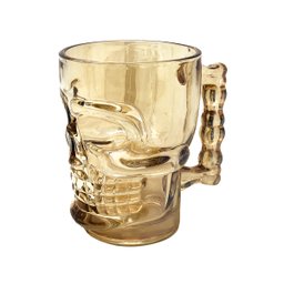 Jogo 6 Canecas Vidro de Chopp Caveira Cerveja 500ml - 2