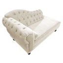 Ver imagem 3 de Divã Recamier Diana Lado Direito 120cm Corano Adj Decor Branco