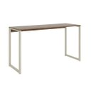 Ver imagem 1 de Mesa Escrivaninha Industrial Desk 90 Color Quarto Escritório Canela Creme Cota
