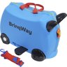 Mala Infantil Vira Carrinho Rodinha Com Puxador Viagem Escolar 2 Em 1 Brinqway BW-070 - 6