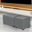 Ver imagem 3 de Baú Banqueta Organizador Porta Brinquedo Assento Decorativo