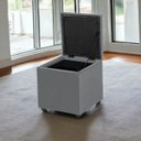 Ver imagem 1 de Baú Banqueta Organizador Porta Brinquedo Assento Decorativo