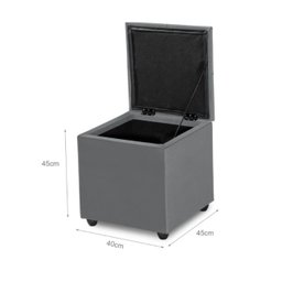 Baú Banqueta Organizador Porta Brinquedo Assento Decorativo - 4