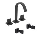 Ver imagem 1 de Kit Misturador e 02 Acabamentos Prima Preto Fosco Fani