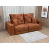 Sofá Retrátil Reclinável 2,30 M Terracota 05 Campinas Plus - 5