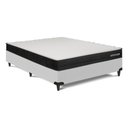 Ver imagem 1 de Cama Box com Colchão Casal Poli D45 Ortoclass Espuma Malha Lacê Linho Cinza Ortobom