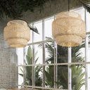 Ver imagem 7 de Pendente de Fibra Natural Artesanal de Bambu E27 Restaurante Nat03