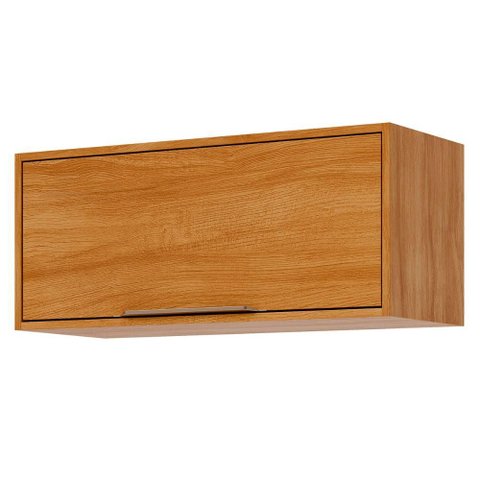 Armario Aereo Divina 80 Cm Geladeira 1 Porta Basculante - Cinamomo