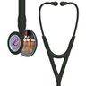 Estetoscópio 3m Littmann Cardiology Iv 6240 Preto com Rainbow Alto Polimento e Conector Preto - 1