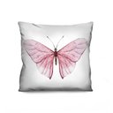 Ver imagem 1 de Capa de Almofada Decorativa Borboleta Rosa 100% Algodão para Sofá - 45x45cm