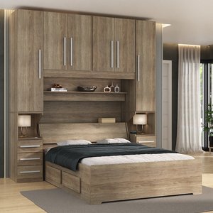 Dormitório Queen Size sem Cama 1220S Castanho