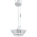 Ver imagem 2 de Lustre Pendente Round 3 Vidros Redondos Filet Sala Quarto