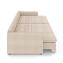 Ver imagem 7 de Sofá Retrátil Reclinável 2 Lugares 154cm Maili Bouclê Creme K01 - D'rossi