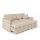 Ver imagem 5 de Sofá Retrátil Reclinável 2 Lugares 154cm Maili Bouclê Creme K01 - D'rossi