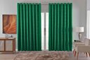 Ver imagem 1 de Cortina Jacquard Luxo em Tecido Semi Blackout Sala 2,00x1,30:verde Bandeira