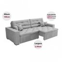 Ver imagem 3 de Sofá Prime 5 Lugares, Retrátil, Reclinável, 2,50M com Molas Yescasa