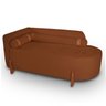 Divã Orgânico Chaise Curvo 2 Lugares Forma Orgânica Linho Trento - 3