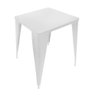 Jogo de Mesa Industrial Design 60x60cm Premium Iron Tolix com 2 Cadeiras Branco - 2