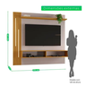 Painel Agrado para Tv até 65" Jcm Movelaria - Off/nature - 3