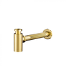 Sifão Metálico Flexível com Copo para Banheiro Line Dourado Fosco para Válvula de 1.1/4" - 2