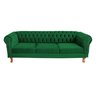 Sofá Chesterfield Duque 3 lugares 1,80 - Suede Verde Bandeira / sala de estar, recepção, barbearia - 1