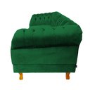 Ver imagem 3 de Sofá Chesterfield Duque 3 lugares 1,80 - Suede Verde Bandeira / sala de estar, recepção, barbearia