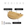 Kit 3 Prateleiras Estante Meia Lua 30 Painel Pinus + Suporte - 3