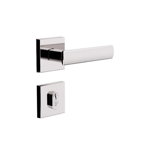 Fechadura Design Externa Roseta Quadrada 55mm Cromado 841e81755cr 3f