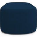 Ver imagem 4 de Kit 02 Puffs Decorativos Orgânicos para Living Quarto 195cm Doha W01 Suede Azul Marinho - Lyam