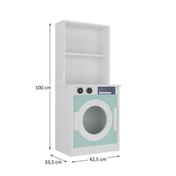 Lavanderia Infantil Brinquedo em Mdf:menta - 6