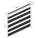 Ver imagem 6 de Persiana Rolo Duplo Bandô Sunny Cinza 180 (L) x 220 (A) Cortina Zebra Double Vision 1,80 X 2,20